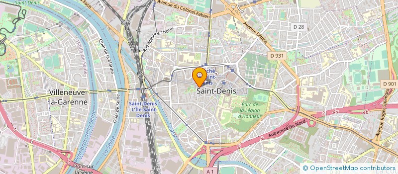 localisation de l'entreprise THEATRE DE L'ERRE à SAINT-DENIS