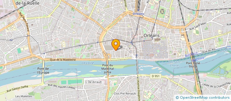 localisation de l'entreprise THEATRE DE L ESCARPOLETTE  ORLEANS