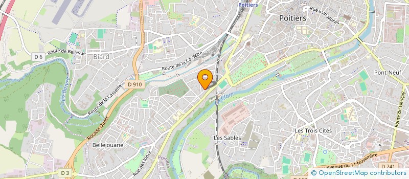 localisation de l'entreprise THEATRE DE L ETINCELLE  POITIERS