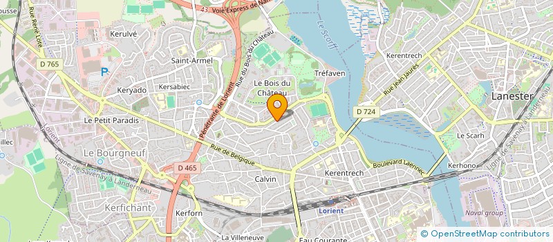localisation de l'entreprise THEATRE DE L'F M R  LORIENT