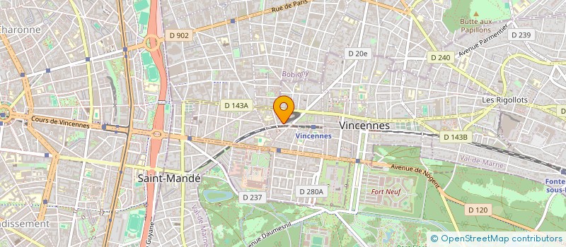 localisation de l'entreprise THEATRE DE L'INVENTE à VINCENNES
