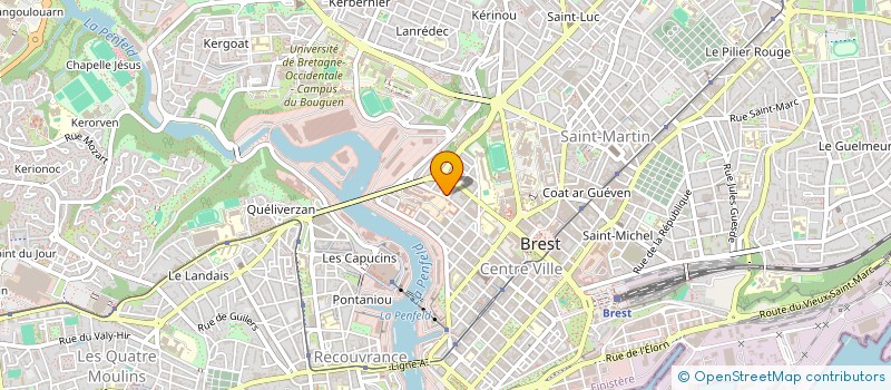 localisation de l'entreprise THEATRE DE L'OPPRIME à BREST