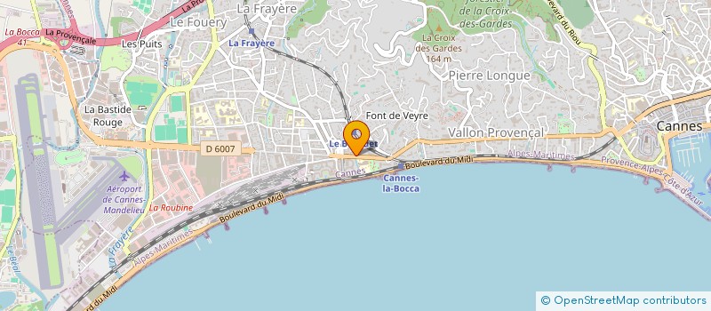 localisation de l'entreprise THEATRE DE L'ORANGER à CANNES