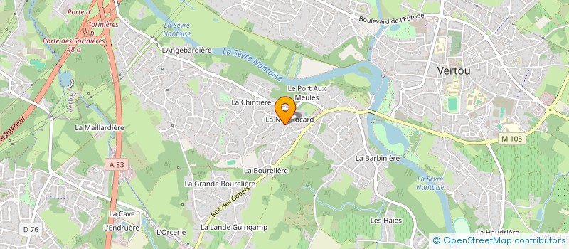 localisation de l'entreprise THEATRE DE L OURSON BLEU  VERTOU