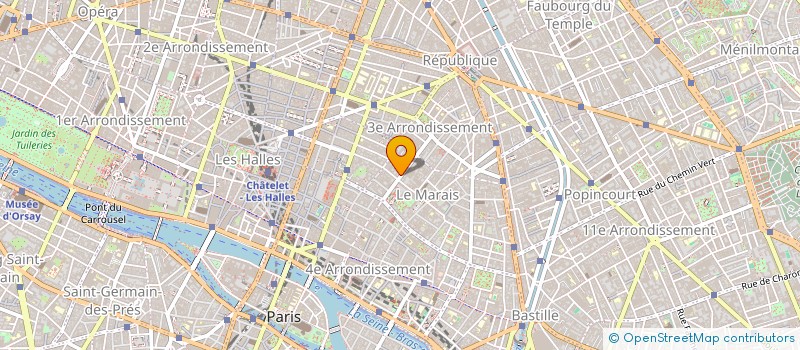 localisation de l'entreprise THEATRE DE LA CALCOPHANE à PARIS