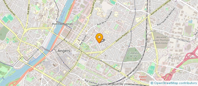 localisation de l'entreprise THEATRE DE LA DOUTRE à ANGERS