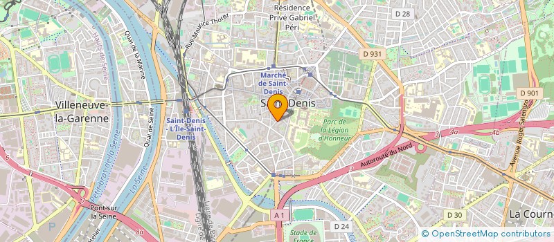 localisation de l'entreprise THEATRE DE LA MARCHE DES 40 000 OU THEATRE DES 40 000  SAINT-DENIS