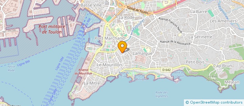 localisation de l'entreprise THEATRE DE LA MEDITERRANEE CENTRE DES CULTURES REGIONALES DE L'ESPACE MEDITERRANEEN  TOULON