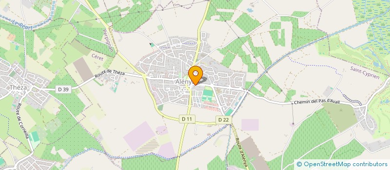 localisation de l'entreprise THEATRE DE LA ROUSQUILLE  ALENYA