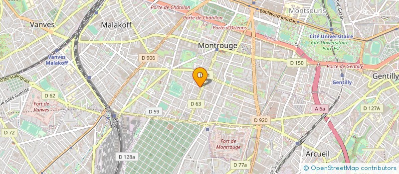 localisation de l'entreprise THEATRE DE MARIONNETTES DE MONTROUGE à MONTROUGE