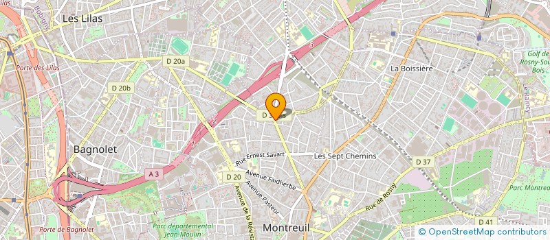 localisation de l'entreprise THEATRE DE PANTIN à MONTREUIL