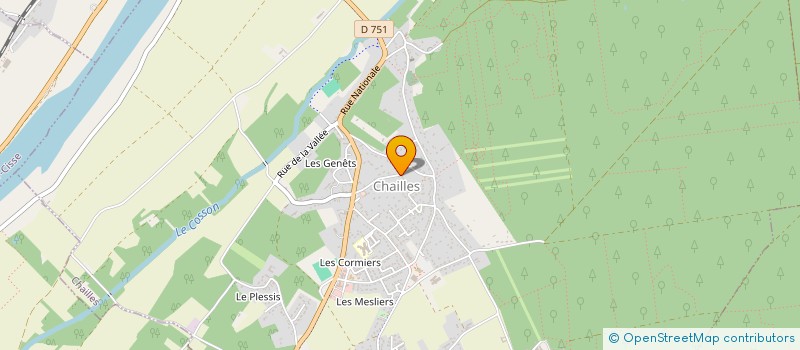 localisation de l'entreprise THEATRE DERRIERE LE MONDE  CHAILLES