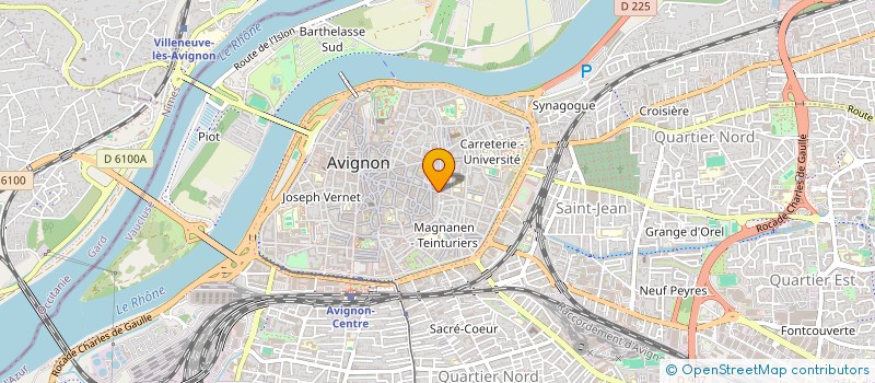 localisation de l'entreprise THEATRE DES 3 RAISINS  AVIGNON