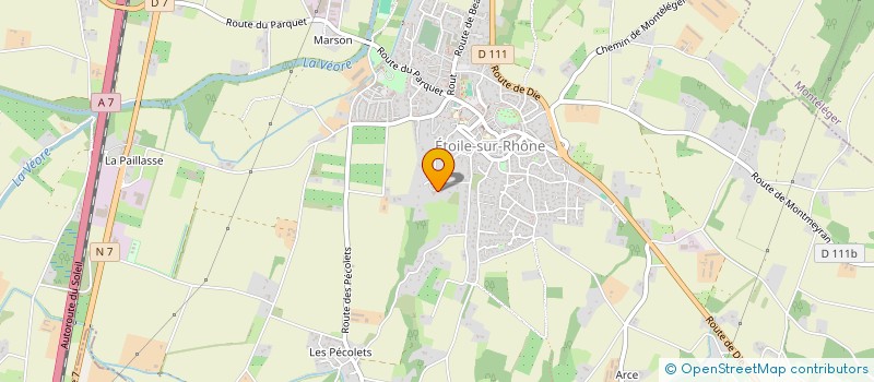 localisation de l'entreprise THEATRE DES COLLINES  ETOILE-SUR-RHONE