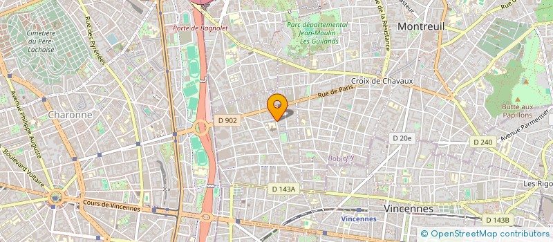 localisation de l'entreprise THEATRE DES DEUX RIVES à MONTREUIL