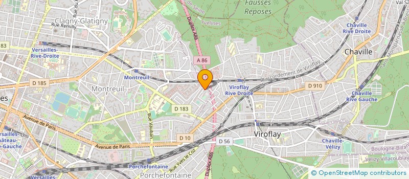 localisation de l'entreprise THEATRE DES DEUX RIVES à VERSAILLES
