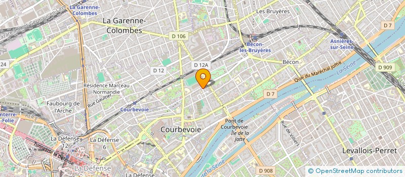 localisation de l'entreprise THEATRE DES DUNES à COURBEVOIE