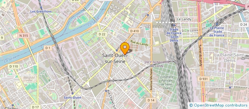 localisation de l'entreprise THEATRE DES ESPACES à SAINT-OUEN-SUR-SEINE