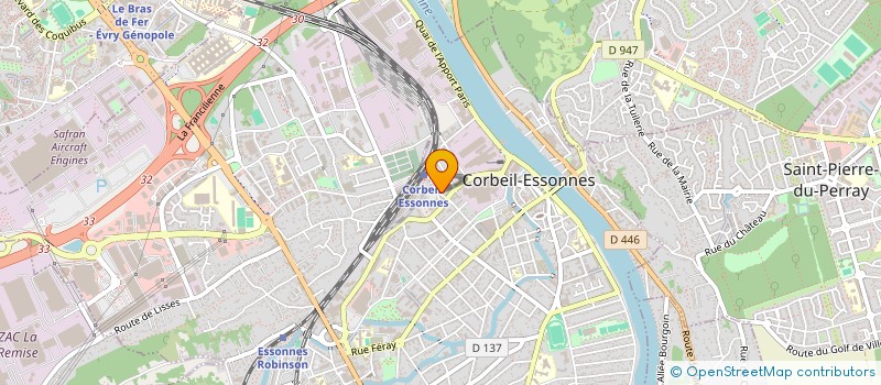 localisation de l'entreprise THEATRE DES EVADES à CORBEIL-ESSONNES