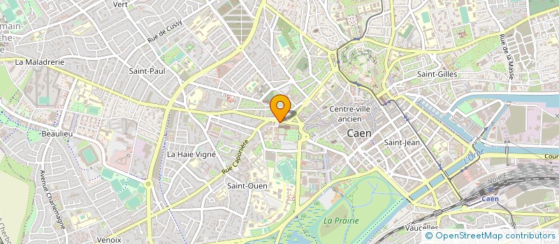 localisation de l'entreprise THEATRE DES MARQUES INCONNUES à CAEN