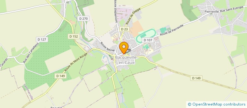 localisation de l'entreprise THEATRE DES MILLE FEUX  BACQUEVILLE-EN-CAUX