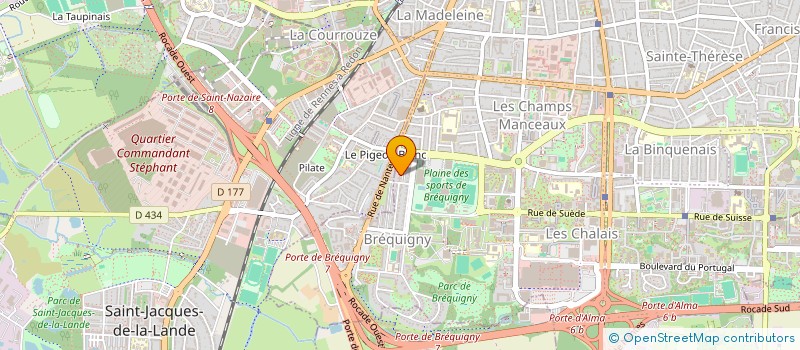 localisation de l'entreprise THEATRE DES PEPITES  RENNES