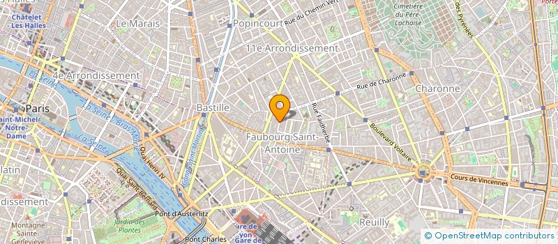 localisation de l'entreprise THEATRE DES ZINZINS  PARIS