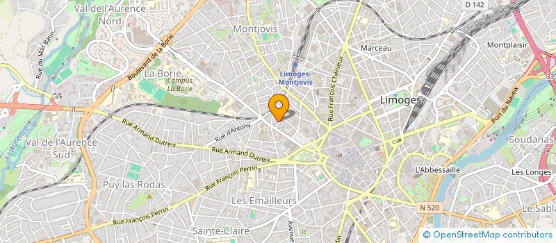 localisation de l'entreprise THEATRE DOM à LIMOGES