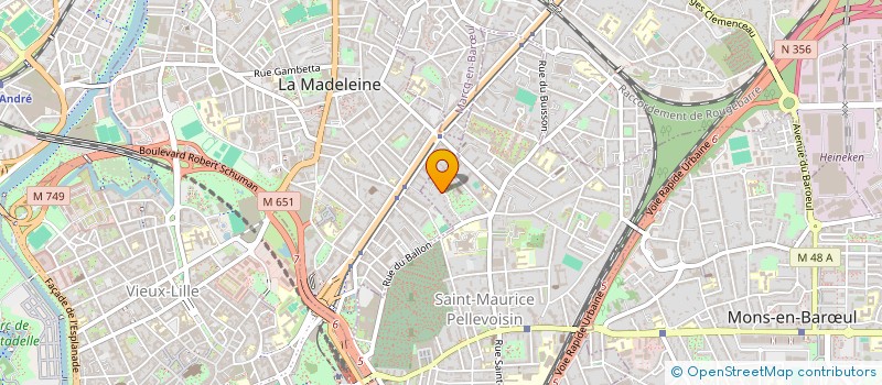 localisation de l'entreprise THEATRE DOMINO à LILLE