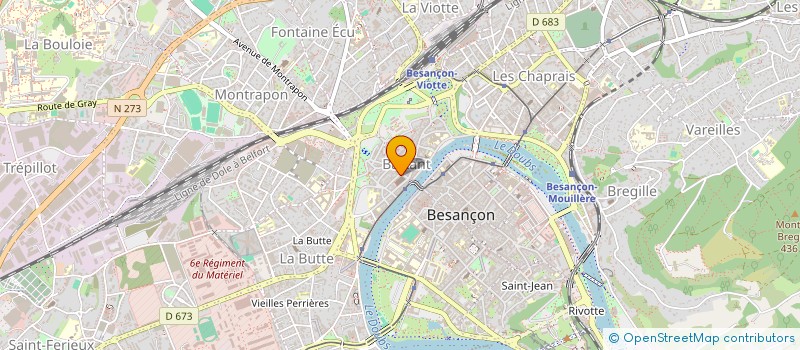 localisation de l'entreprise THEATRE DU MARTIN PECHEUR ALIAS LE THEATRE DE ROBERT BELLE ET ZINZIN à BESANCON