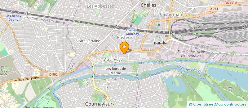 localisation de l'entreprise THEATRE DU MIDI  CHELLES