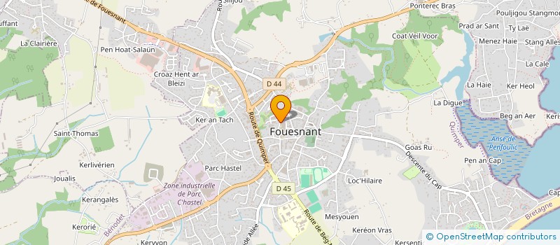 localisation de l'entreprise THEATRE DU MIROIR  FOUESNANT