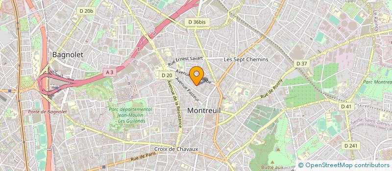 localisation de l'entreprise THEATRE DU MOUVEMENT  MONTREUIL