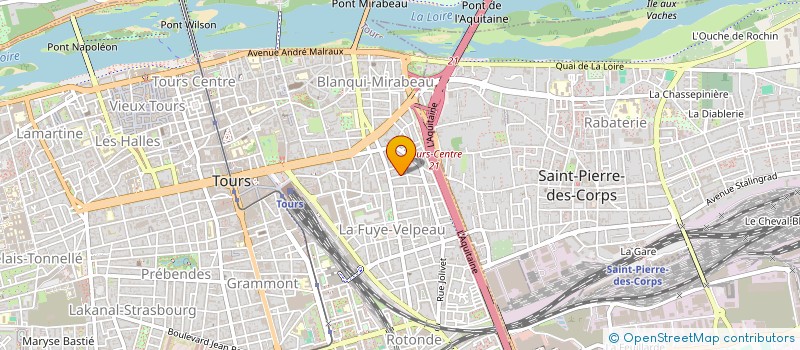 localisation de l'entreprise THEATRE DU NUAGE DISTRAIT  TOURS