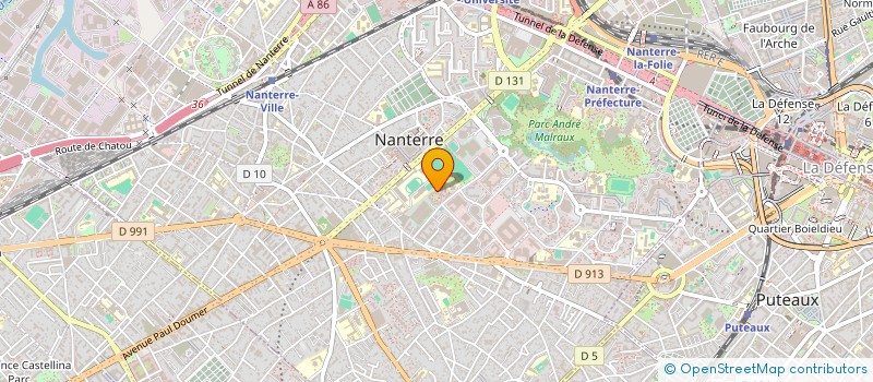 localisation de l'entreprise THEATRE DU PREMIER JOUR  NANTERRE