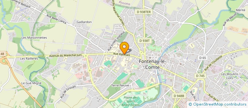 localisation de l'entreprise THEATRE DU SABLIER  FONTENAY-LE-COMTE