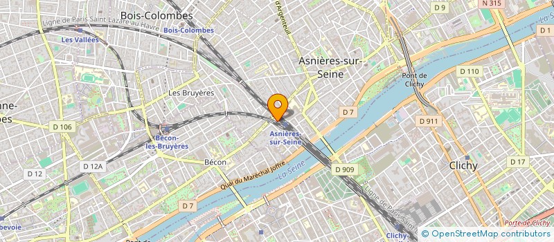 localisation de l'entreprise THEATRE DU VOYAGEUR  ASNIERES-SUR-SEINE