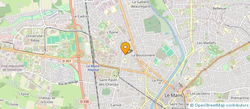 localisation de l'entreprise THEATRE DU ZOUAVE  LE MANS