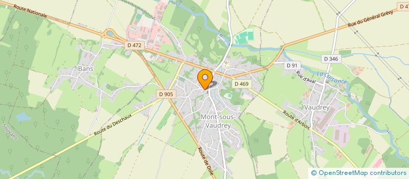 localisation de l'entreprise THEATRE ECOLE DU VAL D'AMOUR  MONT-SOUS-VAUDREY