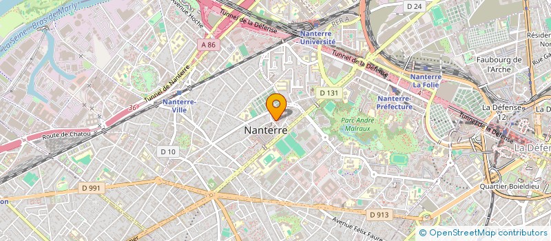 localisation de l'entreprise THEATRE EN ECLATS à NANTERRE
