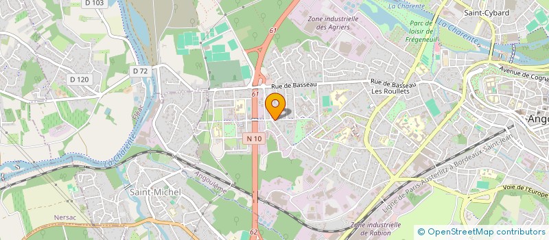localisation de l'entreprise THEATRE ENTR'OUVERT à ANGOULEME