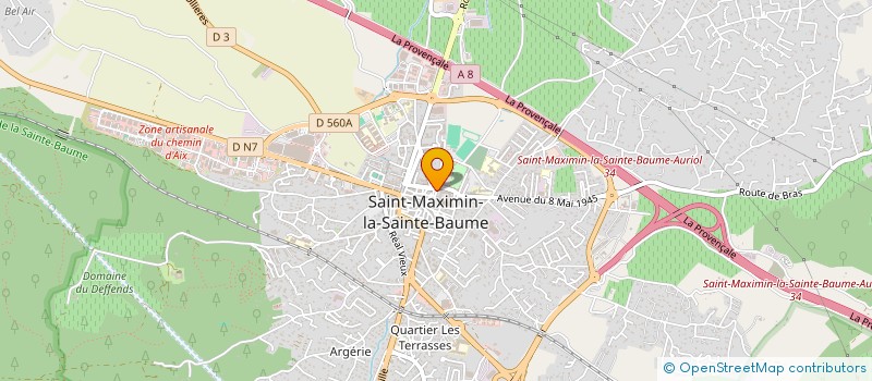 localisation de l'entreprise THEATRE ET CHANGEMENT à SAINT-MAXIMIN-LA-SAINTE-BAUME