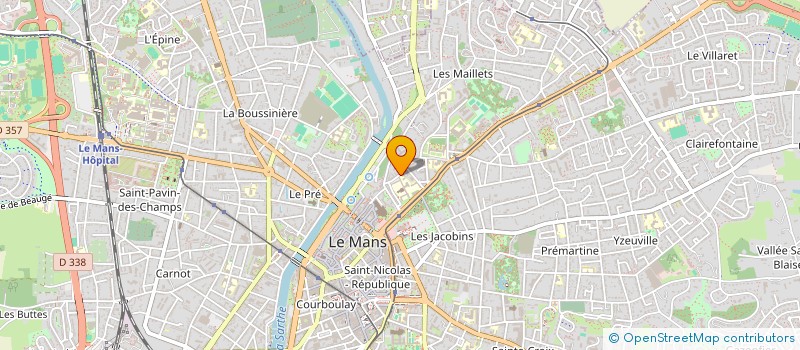 localisation de l'entreprise THEATRE ET COMPAGNIE  LE MANS