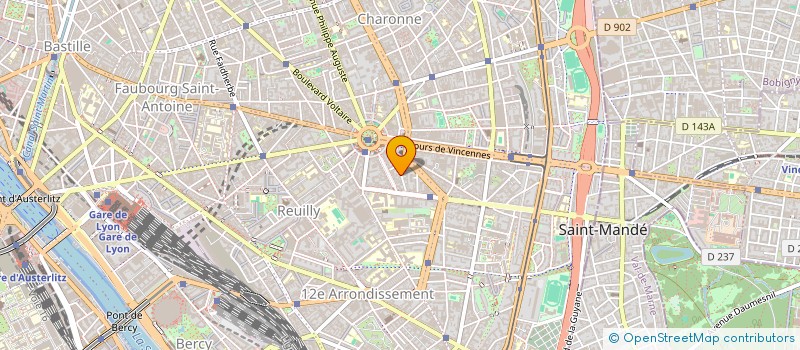 localisation de l'entreprise THEATRE ET CREATIVITE à PARIS