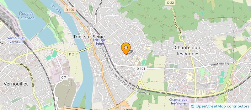 localisation de l'entreprise THEATRE ET CULTURE A TRIEL  TRIEL-SUR-SEINE