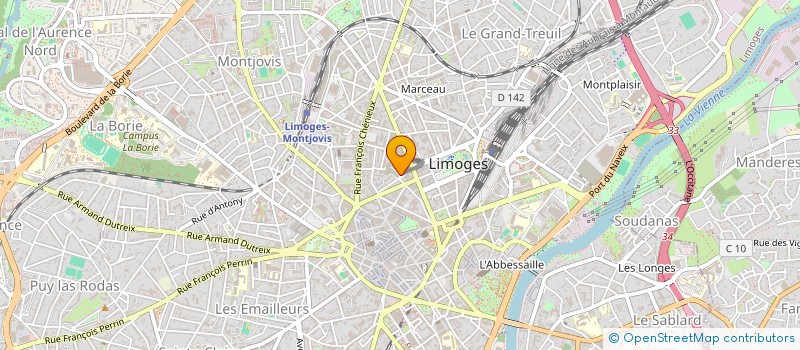 localisation de l'entreprise THEATRE EXPRESSION 7 à LIMOGES