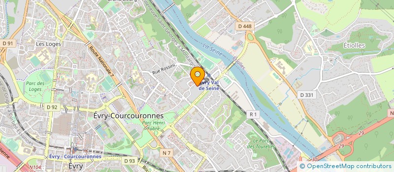 localisation de l'entreprise THEATRE-EXPRESSION-FORMATION  EVRY-COURCOURONNES