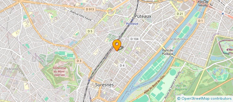localisation de l'entreprise THEATRE HUMOUR ET TRAGEDIE à SURESNES