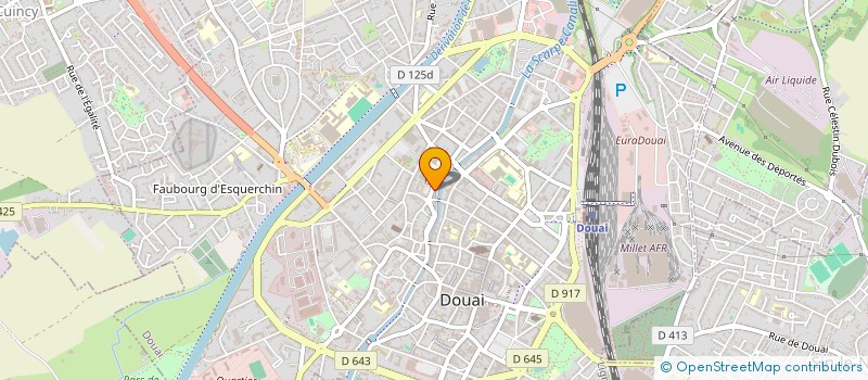 localisation de l'entreprise THEATRE INEXORABLE à DOUAI