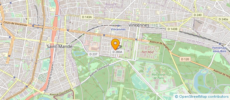 localisation de l'entreprise THEATRE IVAN K. NEKRAZOVSKI à VINCENNES